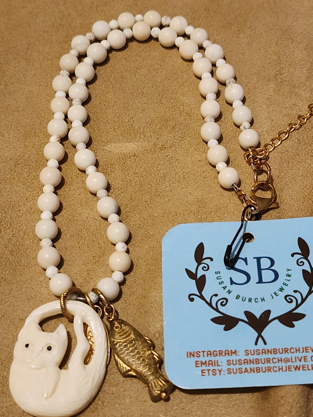 Susan Burch Handmade Cat Necklace - Picture 9 of 11